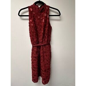 Beautiful red with sequin size 0 dress
